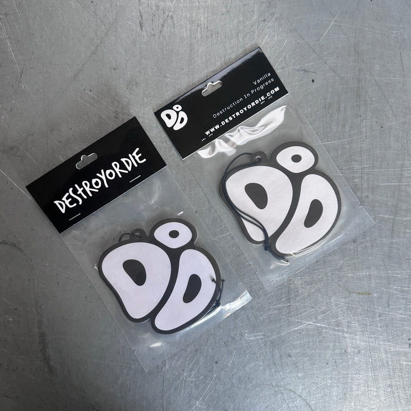 Black and White car air freshener 