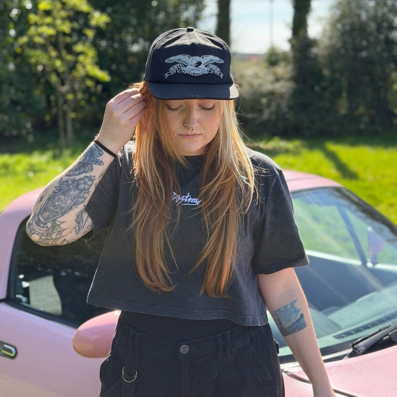 Destroy or Die Women's Stonewash Cropped T-Shirt – OG Logo