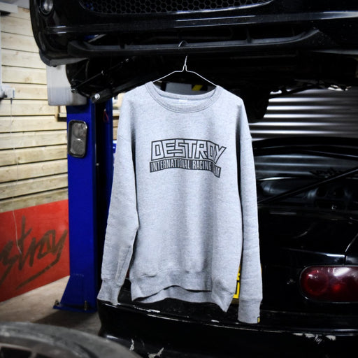 Destroy or Die International Racing Team Grey Long Sleeve Jumper Sweater