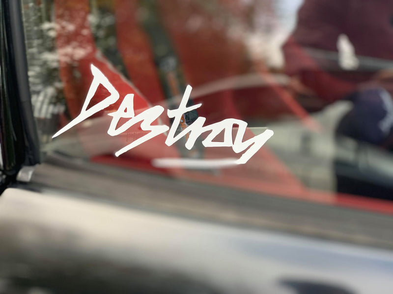 Destroy Or Die OG original Logo white Sticker