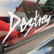 Destroy Or Die OG original Logo white Sticker