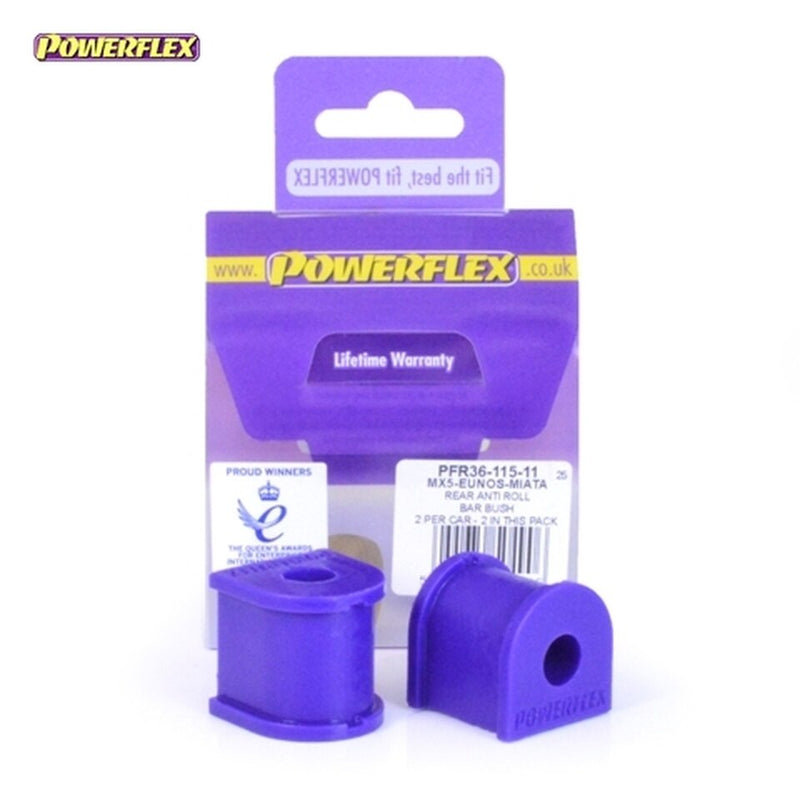 Powerflex Rear Anti Roll Bar Mounting Bushes - Mazda MX-5, Miata, Eunos Mk1/Mk2 NA/NB (1989-2005)