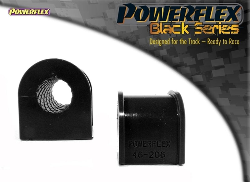 Powerflex Track Rear Anti Roll Bar Bushes 18mm - 200SX - S13, S14, S14A & S15 - PFR46-206-18BLK