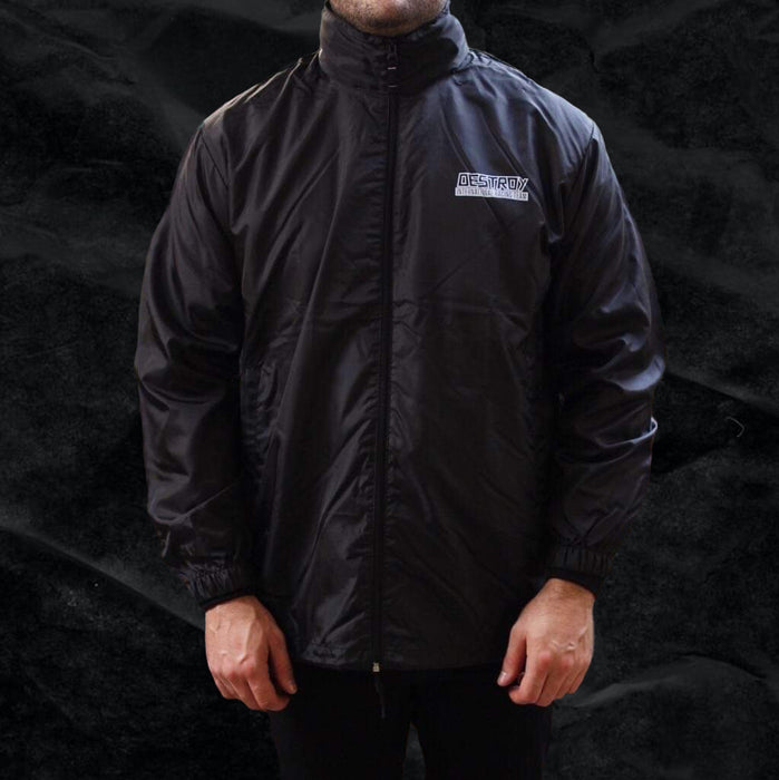 Destroy or Die International Racing Team Black windbreaker raincoat