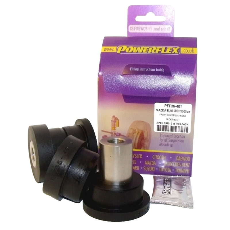 Powerflex Front Lower Wishbone Front Bushes - MX-5, Miata, Eunos Mk3 NC (2005-2015) - PFF36-401