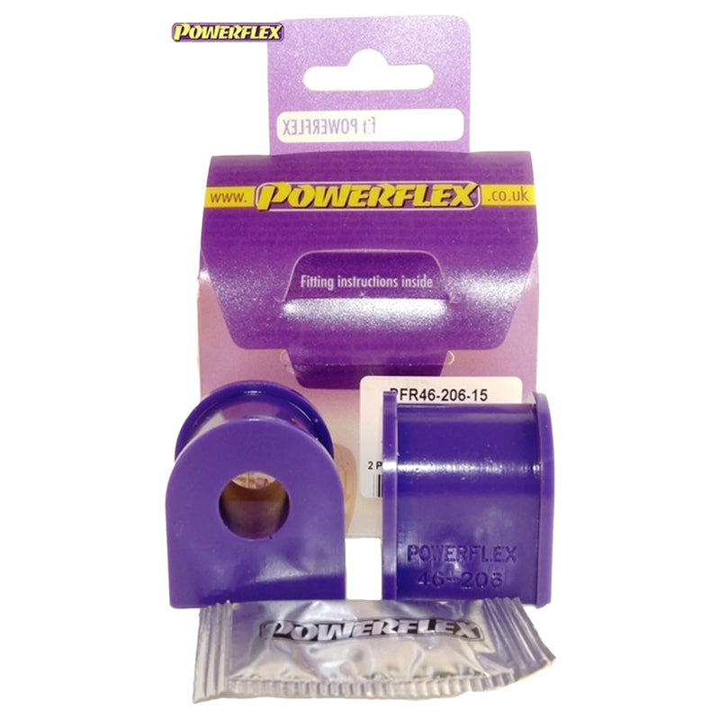 15mm PFR46-206-15Powerflex Rear Anti Roll Bar Bushes - 200SX - S13, S14, S14A & S15