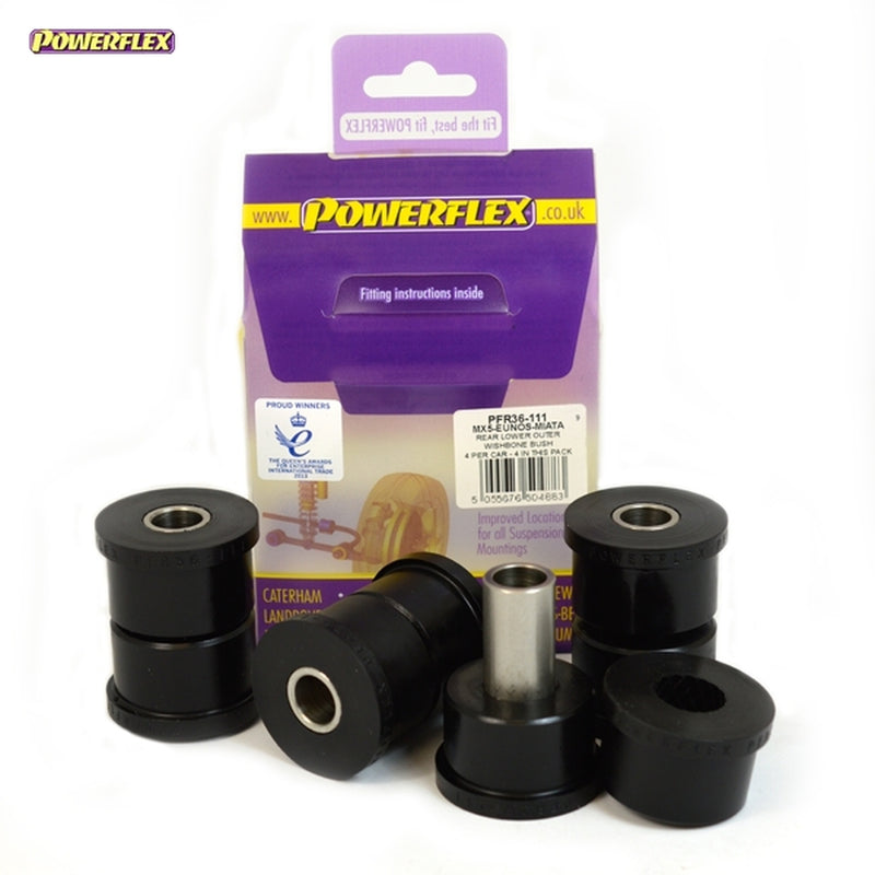 Powerflex Rear Lower Outer Wishbone Bushes - Mazda MX-5, Miata, Eunos Mk1/Mk2 NA/NB (1989-2005) - PFR36-111